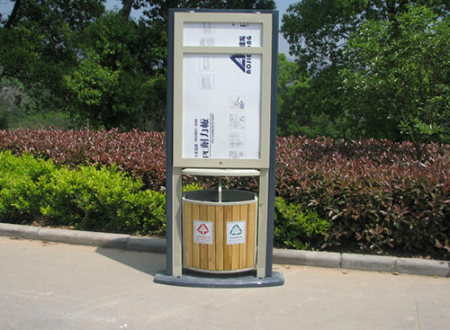 朝陽(yáng)區多功能廣告垃圾桶亮相