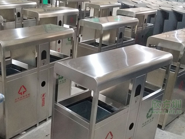 不銹鋼室內分類(lèi)環(huán)保垃圾桶四川廣安物業(yè)就用它