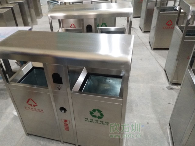 不銹鋼室內分類(lèi)環(huán)保垃圾桶四川廣安物業(yè)就用它