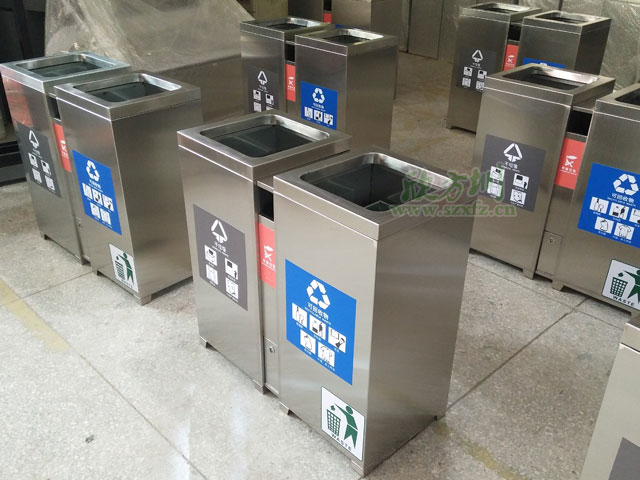 室內不銹鋼分類(lèi)果皮箱-不銹鋼果皮箱定制廠(chǎng)家