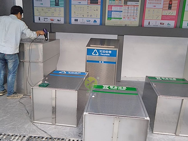 深圳葵涌官湖城中村社區垃圾分類(lèi)收集站