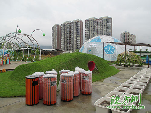欣方圳鋼木垃圾桶，園林景區環(huán)境提升的好助手