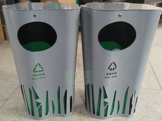 創(chuàng )意異形金屬垃圾桶欣方圳工廠(chǎng)生產(chǎn)圖