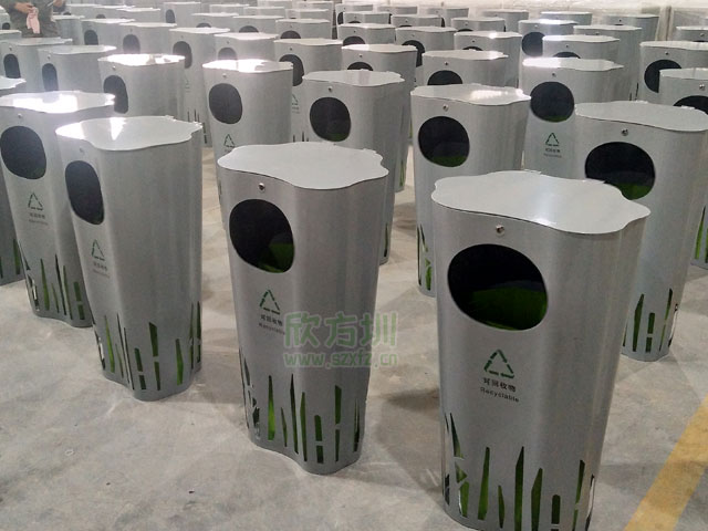 創(chuàng )意異形金屬垃圾桶欣方圳工廠(chǎng)生產(chǎn)圖