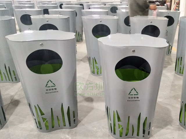 創(chuàng )意異形金屬垃圾桶欣方圳工廠(chǎng)生產(chǎn)圖