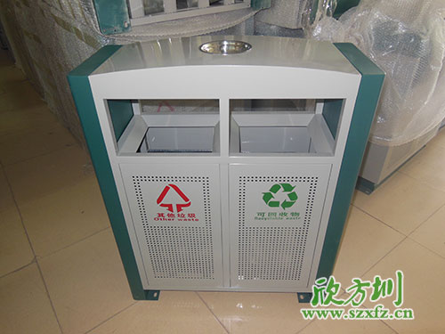 戶(hù)外環(huán)保，首選欣方圳戶(hù)外沖孔全鋼垃圾桶