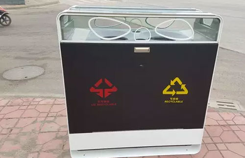 成都高大上果皮箱：有WiFi，靠太陽(yáng)能工作