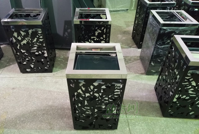 戶(hù)外鏤空環(huán)衛垃圾桶河南鄭州航空港區定制
