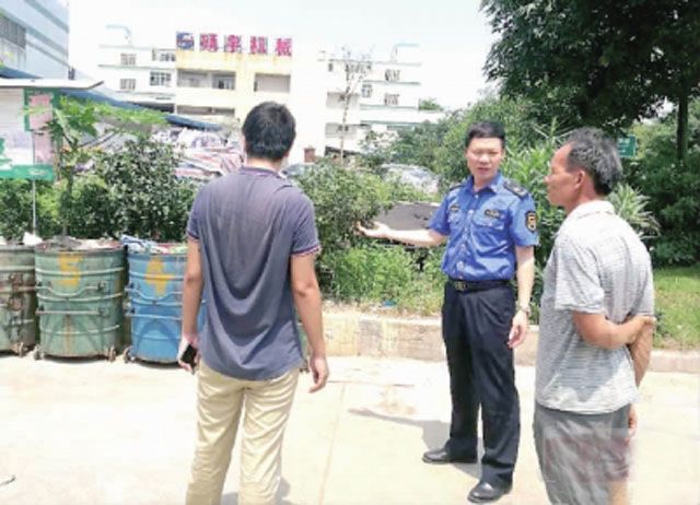 佛山垃圾桶為規范擺放多部門(mén)聯(lián)合整頓