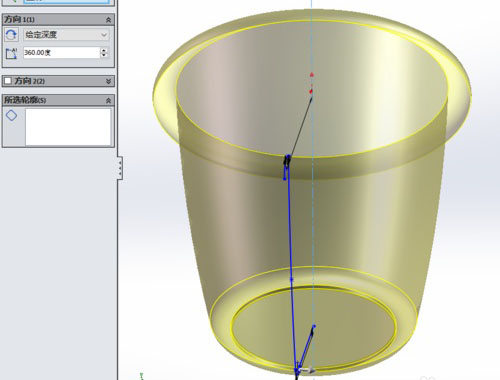 SolidWorks軟件建模學(xué)垃圾桶怎么畫(huà)－曲面旋轉功能