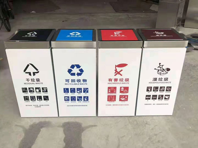 不銹鋼方形室內干濕分類(lèi)垃圾桶款式推薦