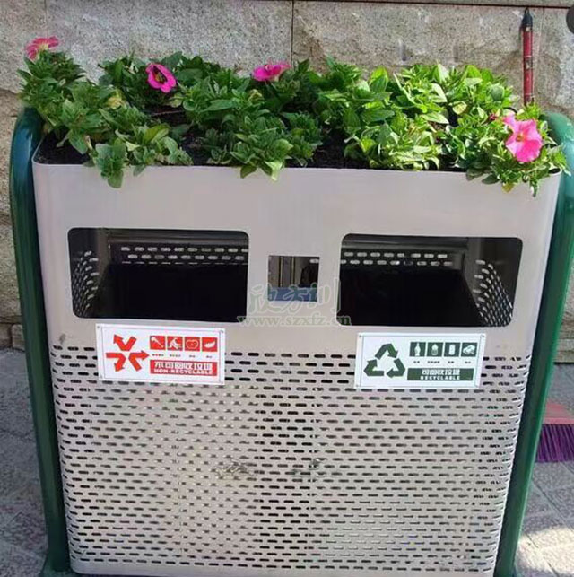 桂林戶(hù)外鋼制垃圾桶 讓城市環(huán)保意識越來(lái)越強